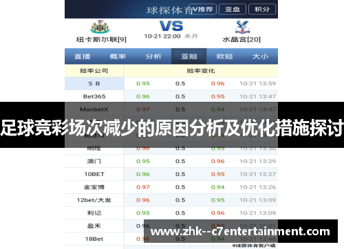 足球竞彩场次减少的原因分析及优化措施探讨